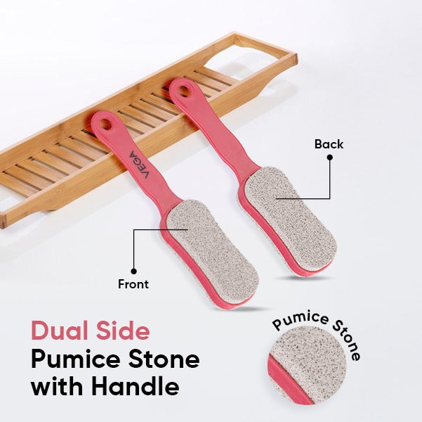Vega 2 side Pumice Stone with Handle - PD-24