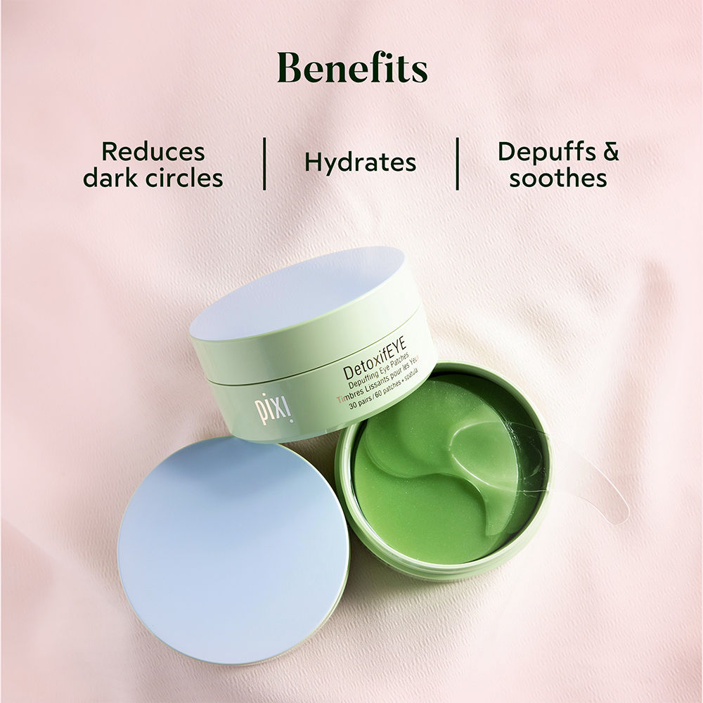 PIXI DetoxifEYE Depuffing Under-Eye Patches, 60pcs