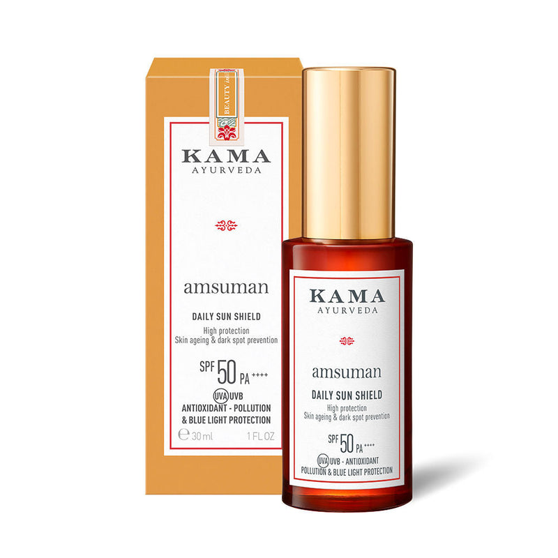 Kama Ayurveda Amsuman Daily Shield Sunscreen SPF 50 PA++++, 30ml, Buy from Indicrest