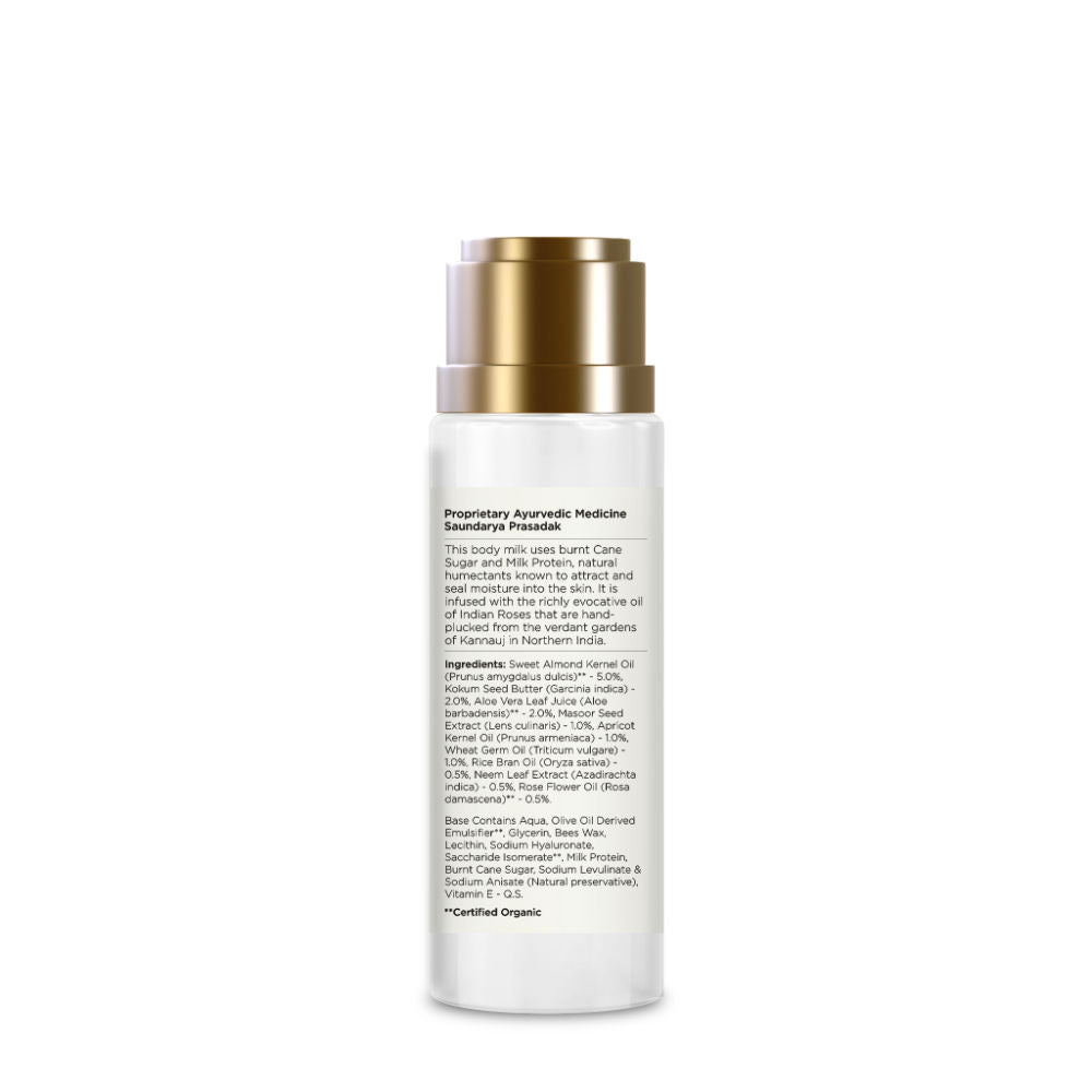 Forest Essentials Ultra Rich Body Milk Indian Rose Absolute - Ayurvedic Moisturising Body Lotion, 50ml