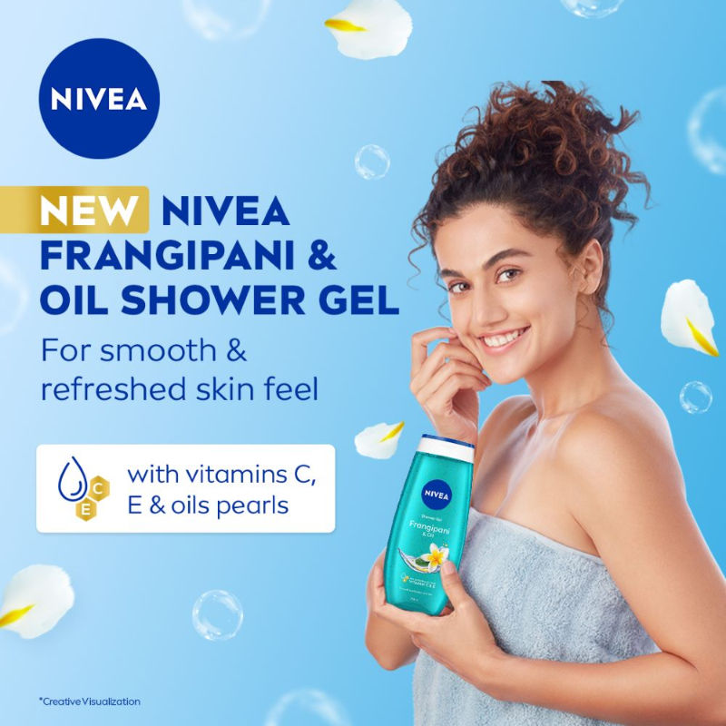 Nivea Frangipani & care oil Body wash for long-lasting freshness, 500ml Buy at Indicrest Image 6