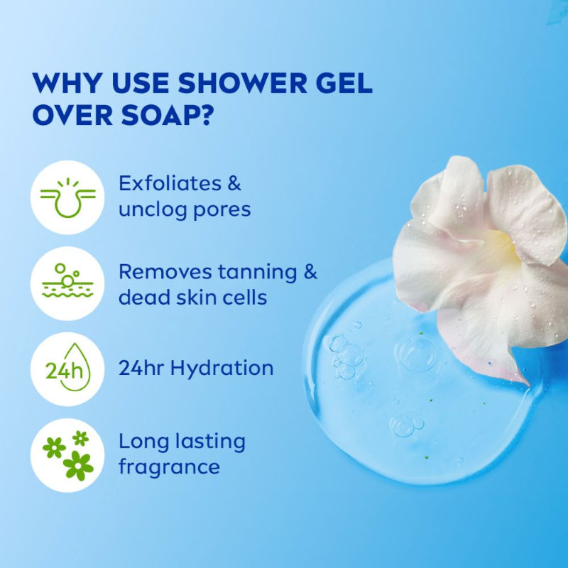 Nivea Frangipani & care oil Body wash for long-lasting freshness, 500ml Buy at Indicrest Image 8