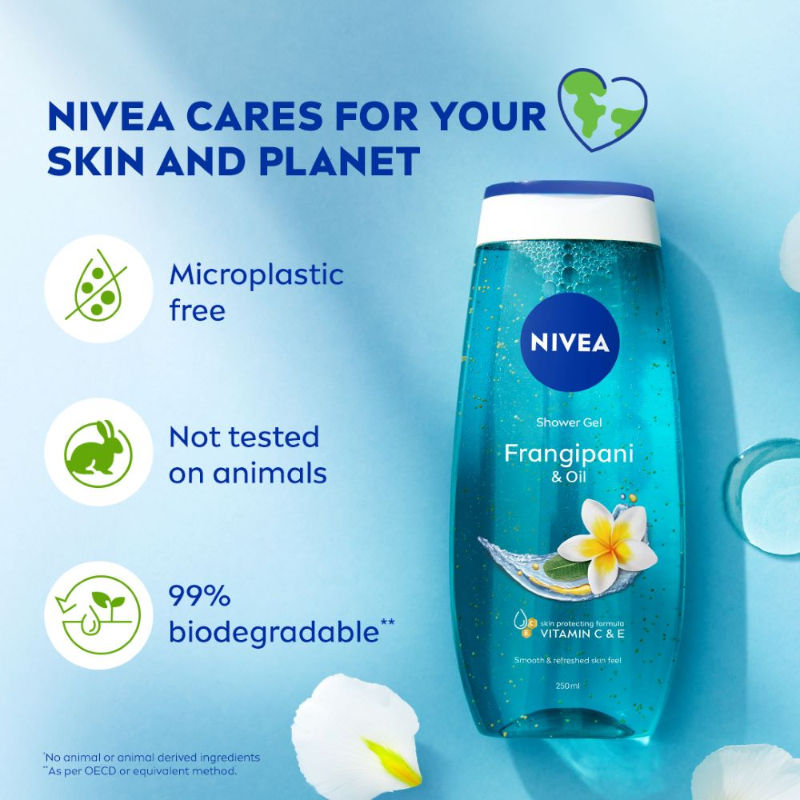 Nivea Frangipani & care oil Body wash for long-lasting freshness, 500ml Buy at Indicrest Image 9