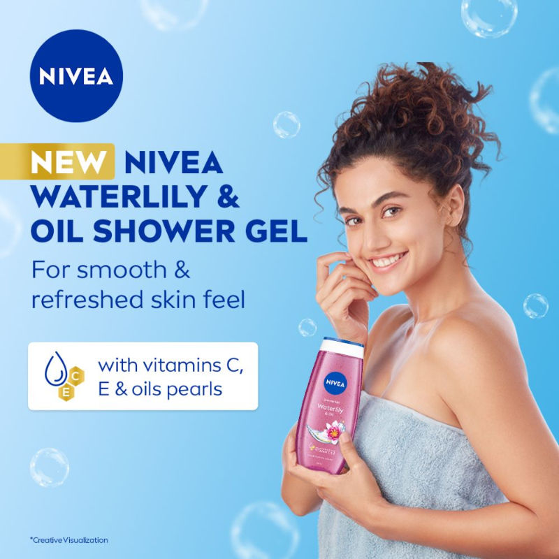 Nivea Waterlily & care oil Body wash for long-lasting freshness, 125ml Buy at Indicrest Image 6