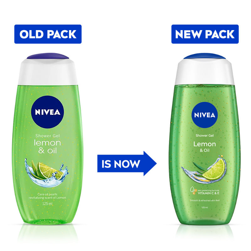 Nivea Lemon & care oil Body wash for long-lasting freshness, 125ml Buy at Indicrest Image 3