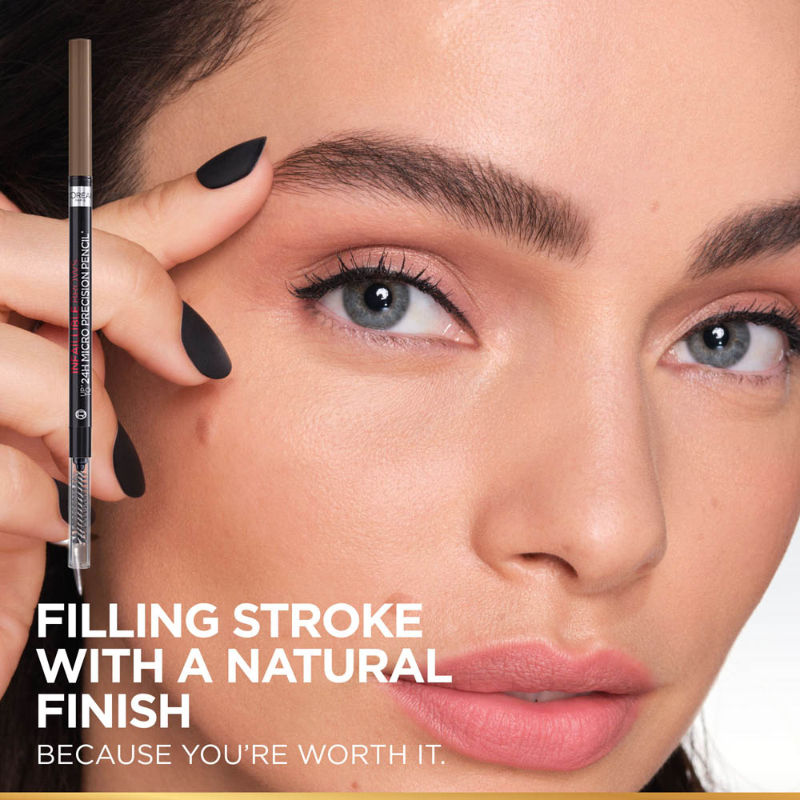 L'Oreal Paris Infallible Brows Upto 24H Micro Precision Pencil - 1.0 Ebony, 1g Buy at Indicrest Image 2
