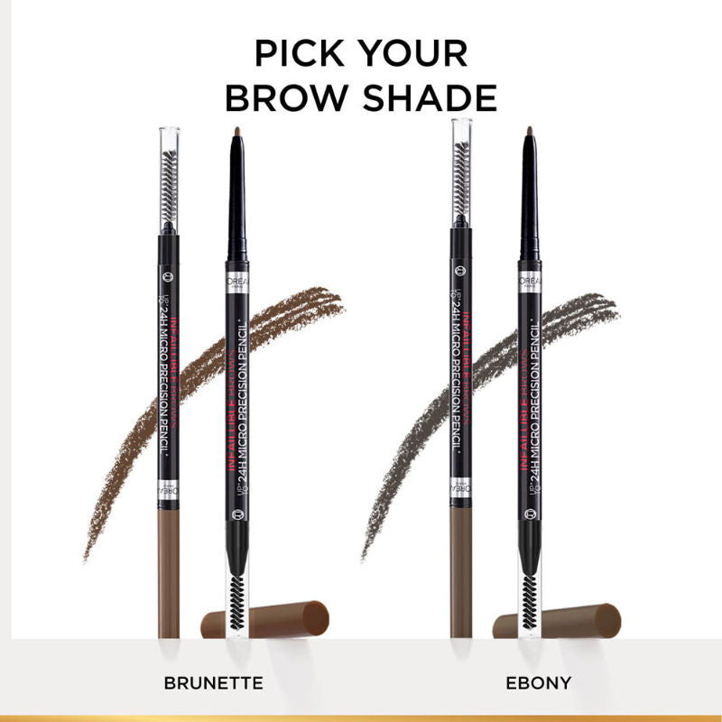 L'Oreal Paris Infallible Brows Upto 24H Micro Precision Pencil - 1.0 Ebony, 1g Buy at Indicrest Image 7