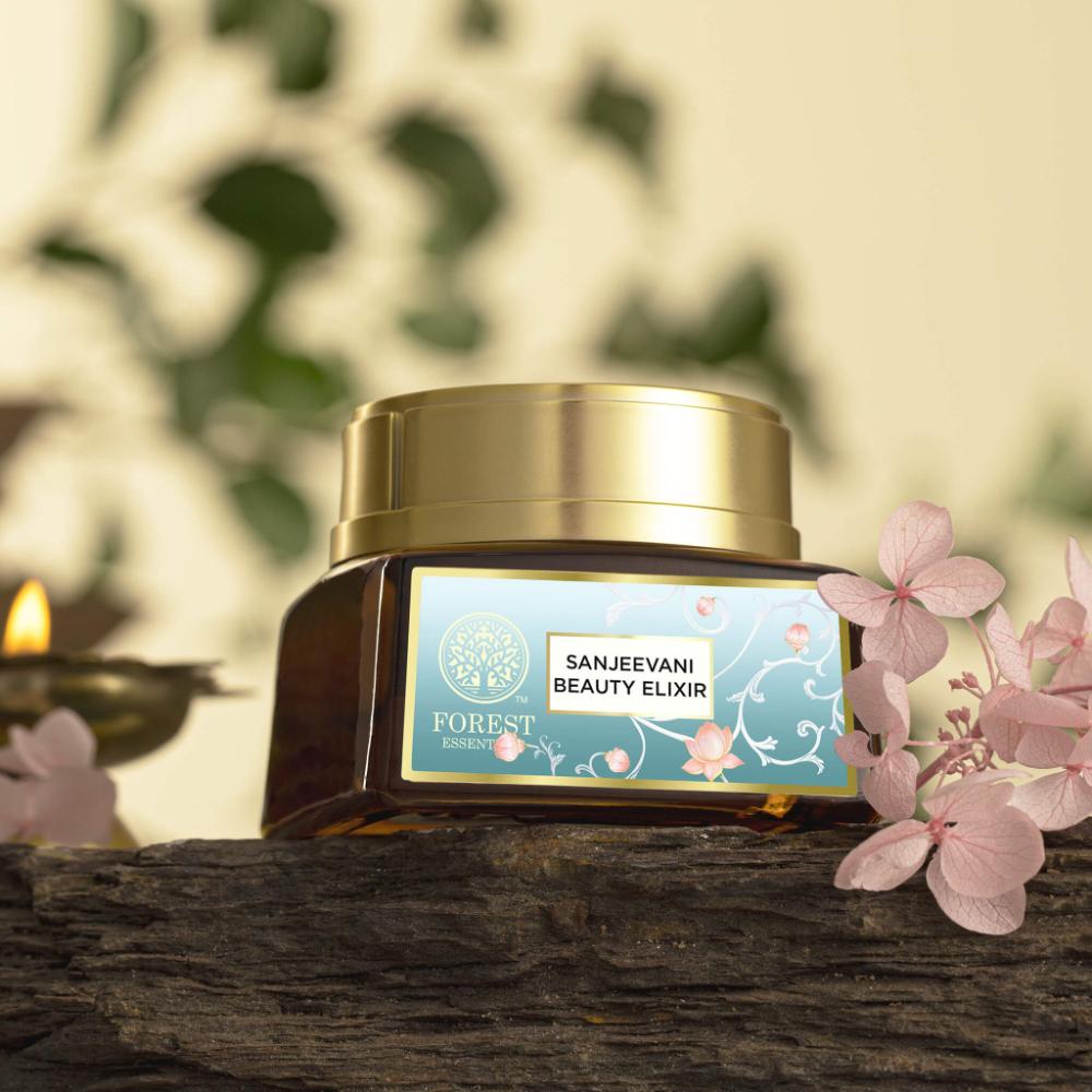 Forest Essentials Moisturising Day Cream Sanjeevani Beauty Elixir - Anti Ageing, Lightweight, 30g