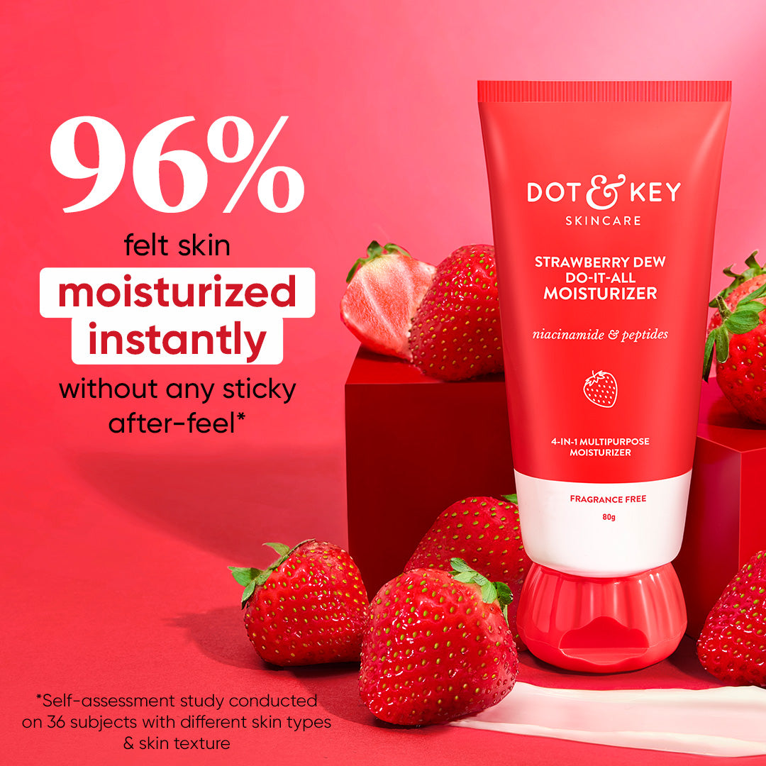 Dot & Key Strawberry + Niacinamide Moisturizer, Pack of 2, (80g)