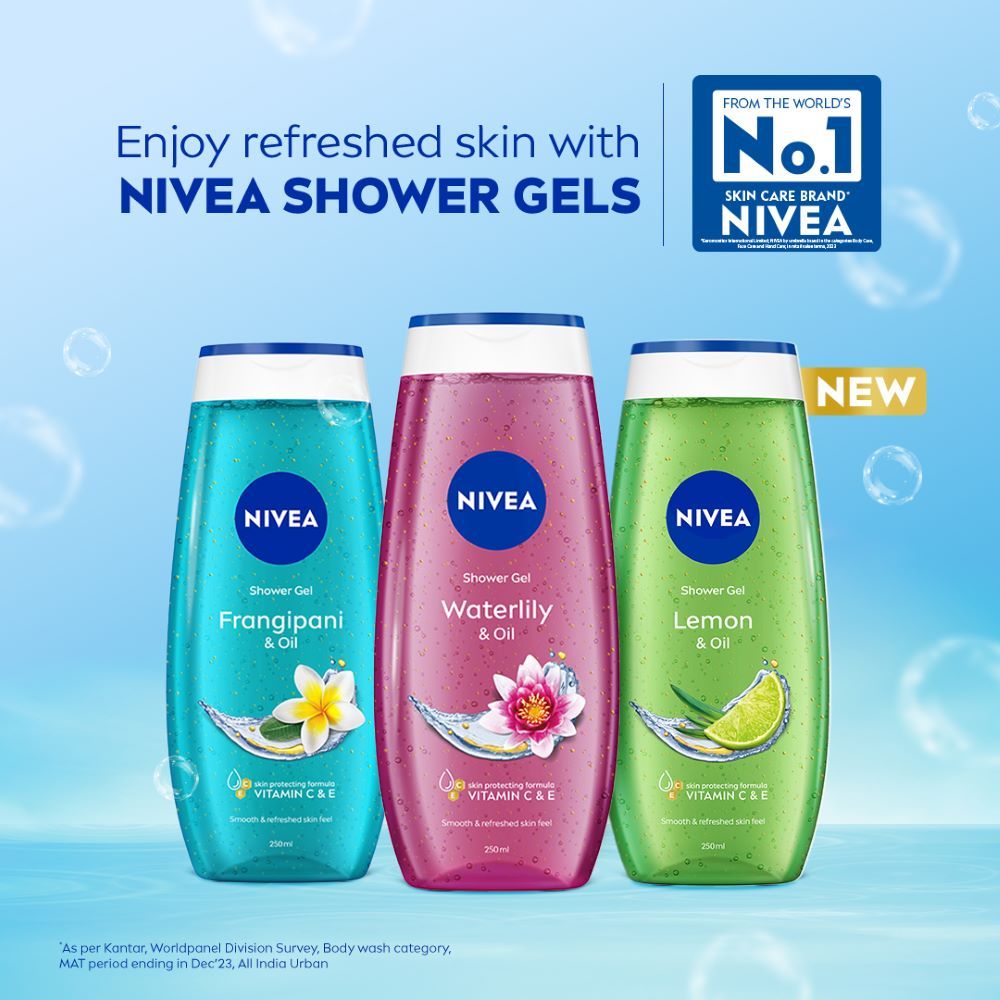Nivea Waterlily & care oil Body wash for long-lasting freshness, 250ml Buy at Indicrest Image 10