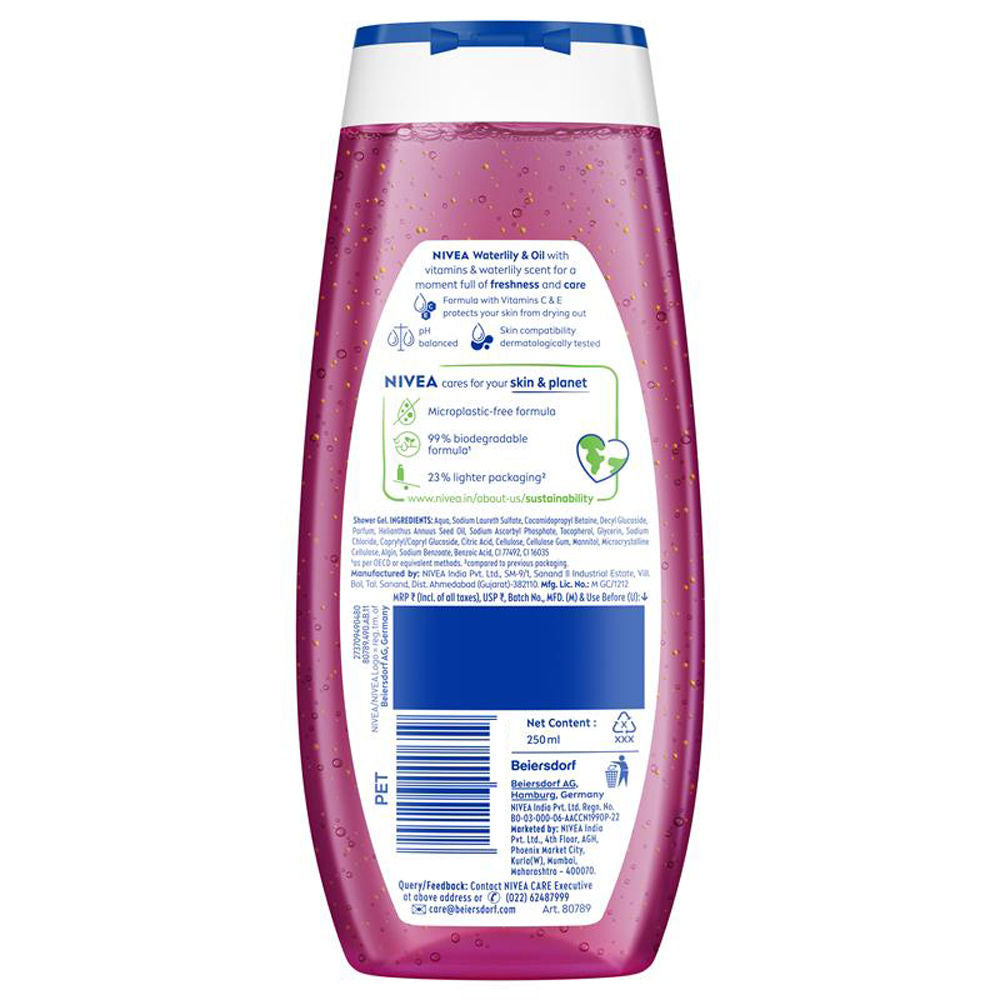 Nivea Waterlily & care oil Body wash for long-lasting freshness, 250ml Buy at Indicrest Image 11