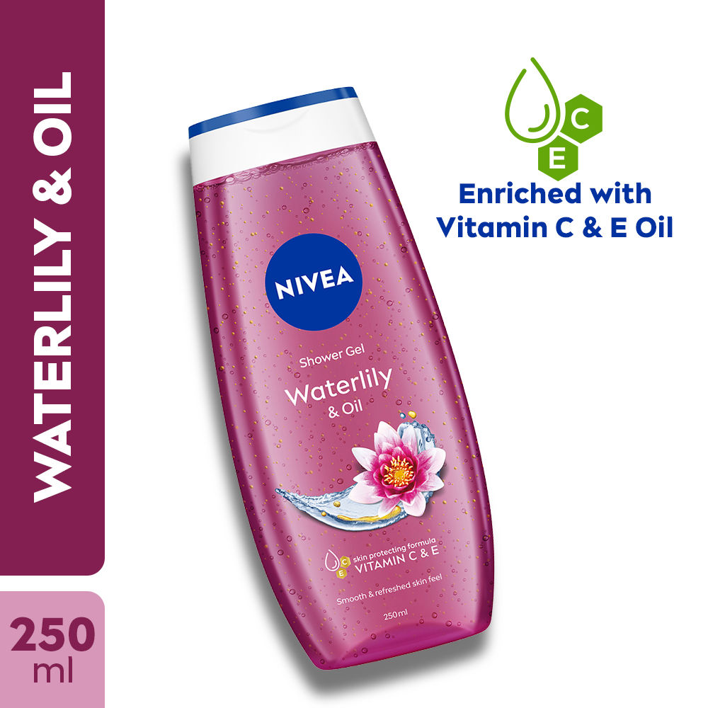 Nivea Waterlily & care oil Body wash for long-lasting freshness, 250ml Buy at Indicrest Image 2