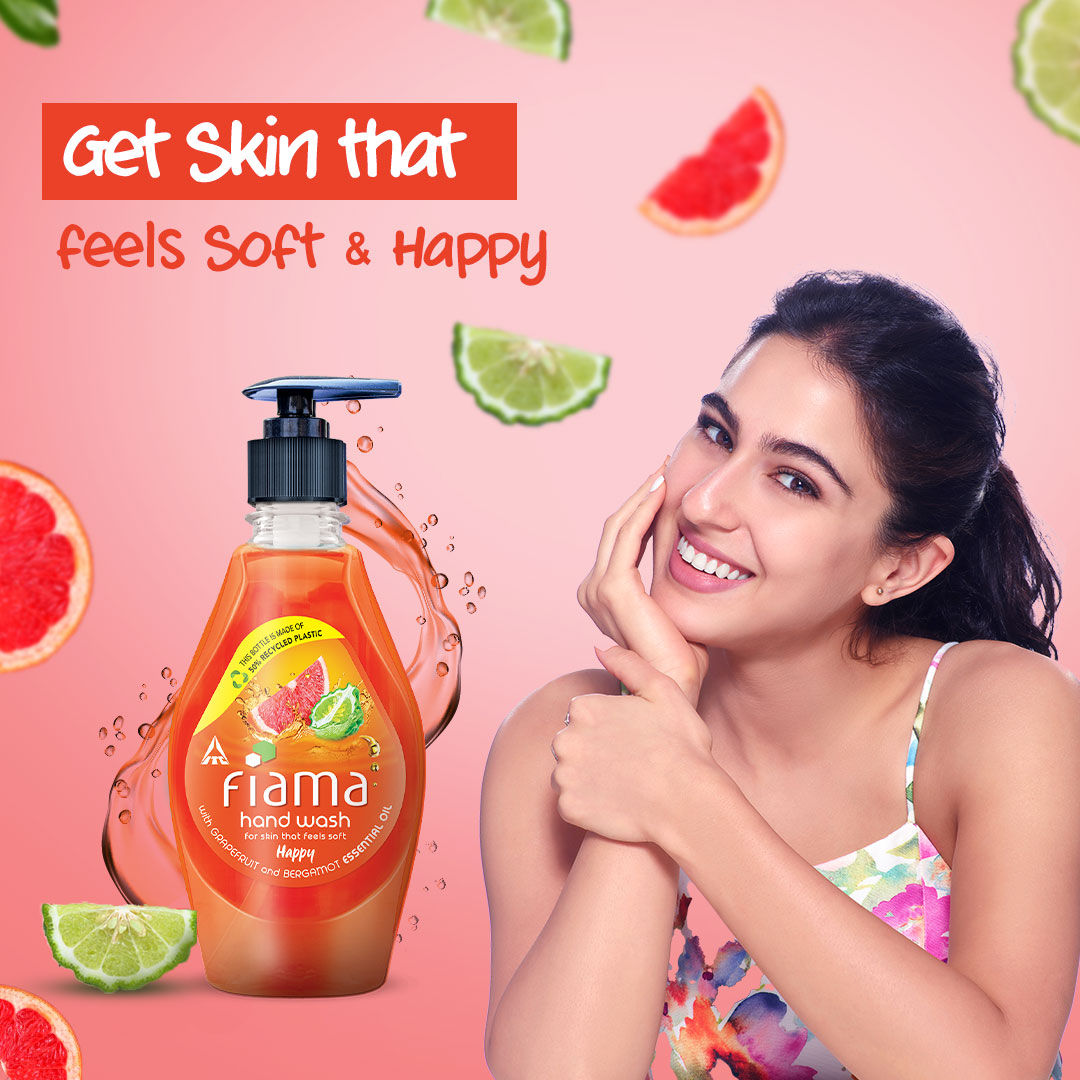 Fiama Happy Hand Wash, Grapefruit Oil & Bergamot Oil Extract Handwash For Soft And Supple Hands, 400ml Buy at Indicrest Image 5