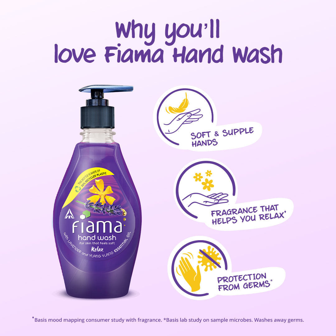 Fiama Relax Hand Wash, Lavender Oil And Ylang Extracts Handwash For Soft And Supple Hands, 400ml Buy at Indicrest Image 4