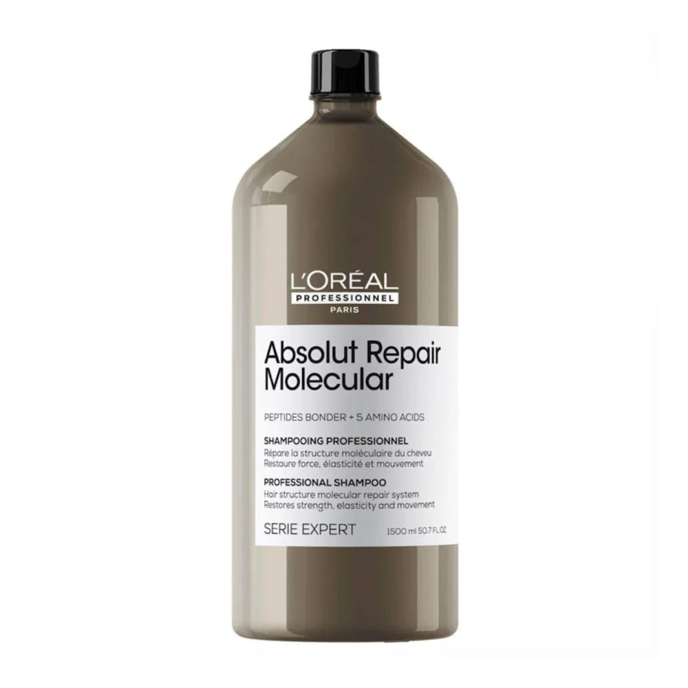 L'Oreal Professionnel Absolut Repair Molecular Shampoo, 1500ml | Absolut Repair Molecular Mask, 500ml | Absolut Repair Molecular Serum, 250ml