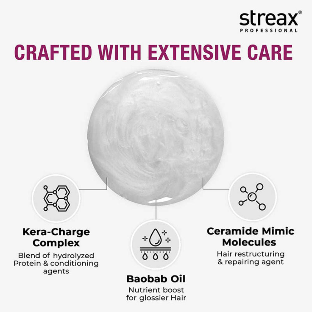 Streax Professional Canvoline Shampoo With Kera-Charge & Baobab Oil, 1000ml Buy at Indicrest Image 3