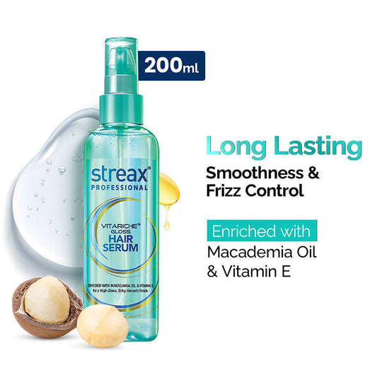 Streax Professional Vitariche Gloss Hair Serum, 200ml Buy at Indicrest