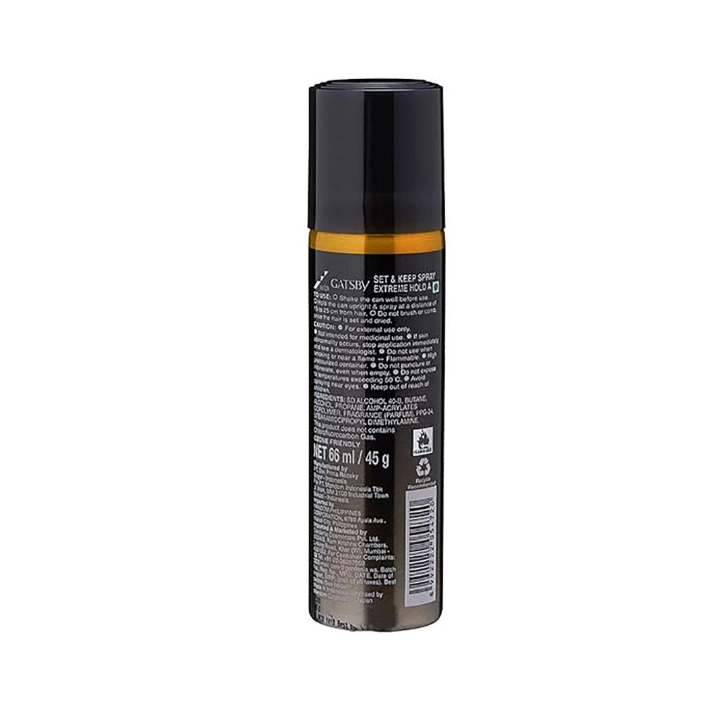 Gatsby Hair Spray Set & Keep Extreme Hold, 66ml Buy at Indicrest Image 2
