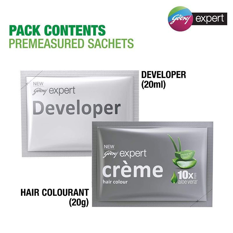 Godrej Expert Rich Creme Hair Colour - Natural Brown, 80g+80ml Buy at Indicrest Image 4