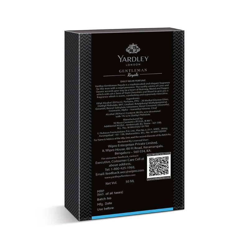 Yardley London Gentleman Royale Daily Wear Perfume For Him, 50ml Buy at Indicrest Image 3