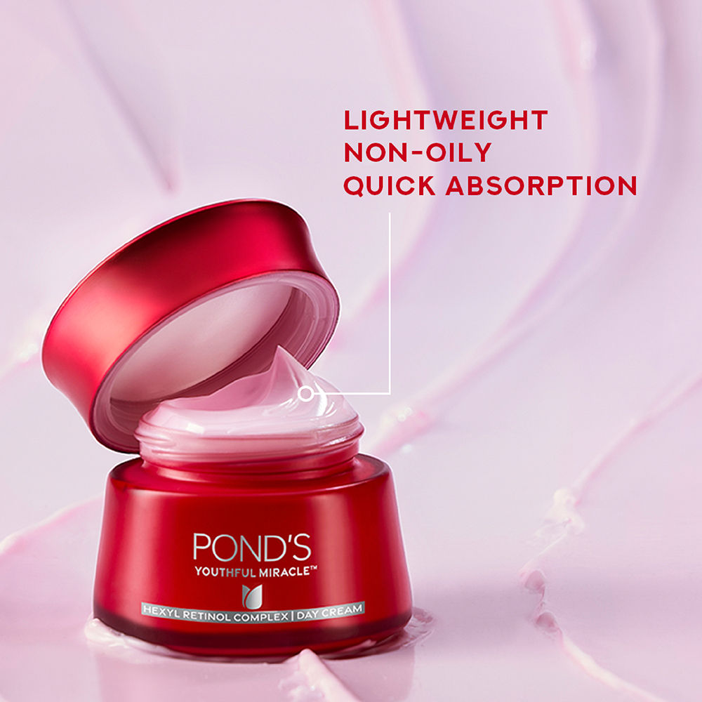 Pond’s Age Miracle Anti Aging Day Cream With 10% Retinol-C Niacinamide & Collagen B3 Complex SPF 15 PA++, 50g Buy at Indicrest Image 7