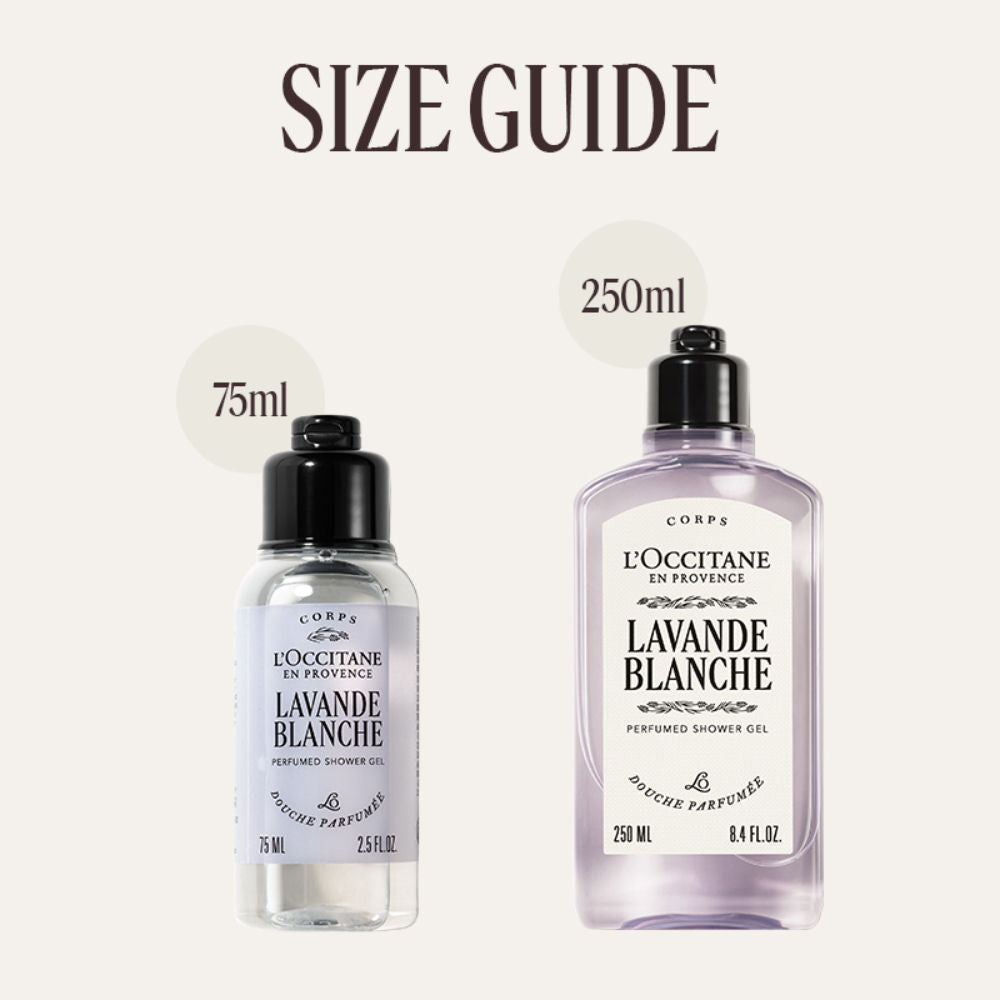 L'Occitane Lavande Blanche(White Lavender Perfumed Shower Gel, 75ml