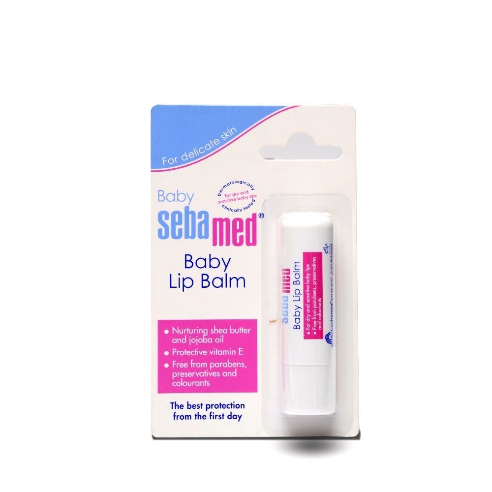 Sebamed Baby Lip Balm, For Dry & Sensitive Baby Lips, With Shea Butter & Jojoba Oil, Paraben Free, 4.8g Buy at Indicrest Image 2