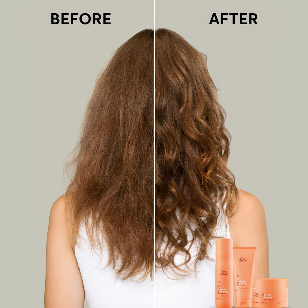 Wella Professionals Invigo Nutri Enrich Shampoo For Dry, Frizzy & Damaged Hair With Goji Berry, 50ml Buy at Indicrest Image 3