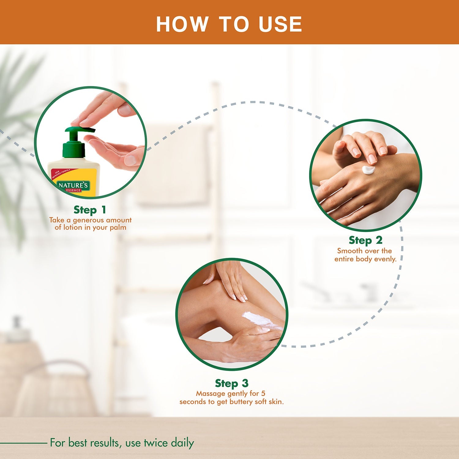 Nature's Essence Almond & Honey Nourishing Body Lotion, 400ml Buy at Indicrest Image 6