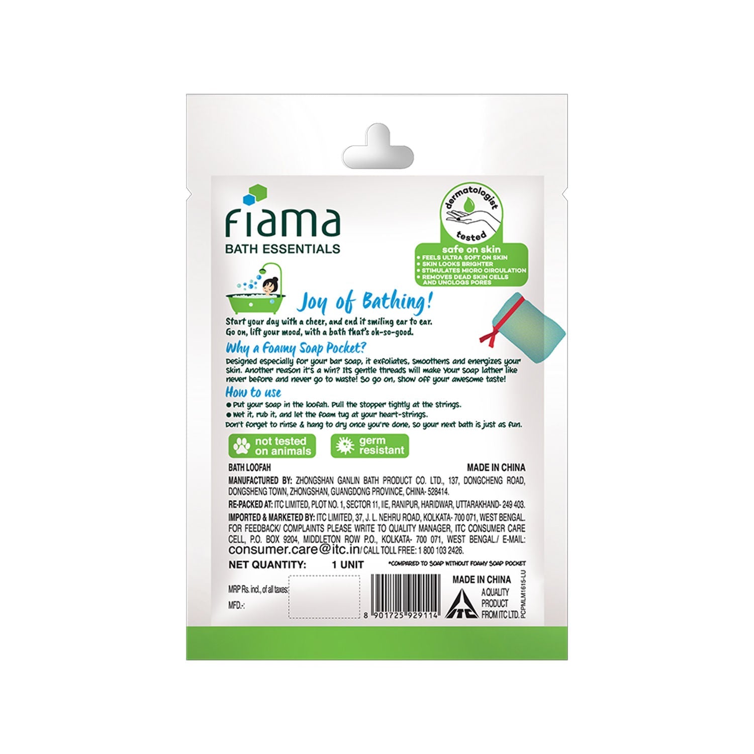 Fiama Bath Essentials Foamy Soap Pocket Buy at Indicrest Image 8