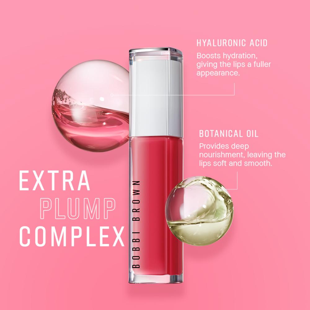 Bobbi Brown Extra Plump Tinted Lip Serum with Hyaluronic Acid, Lip Gloss - Bare Pink, 6ml