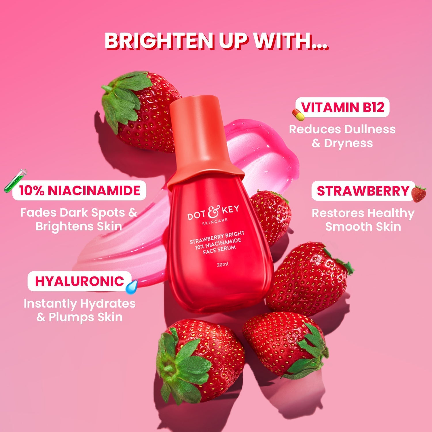 Dot & Key Strawberry + Niacinamide Bright Skin Duo, (50ml+30ml)