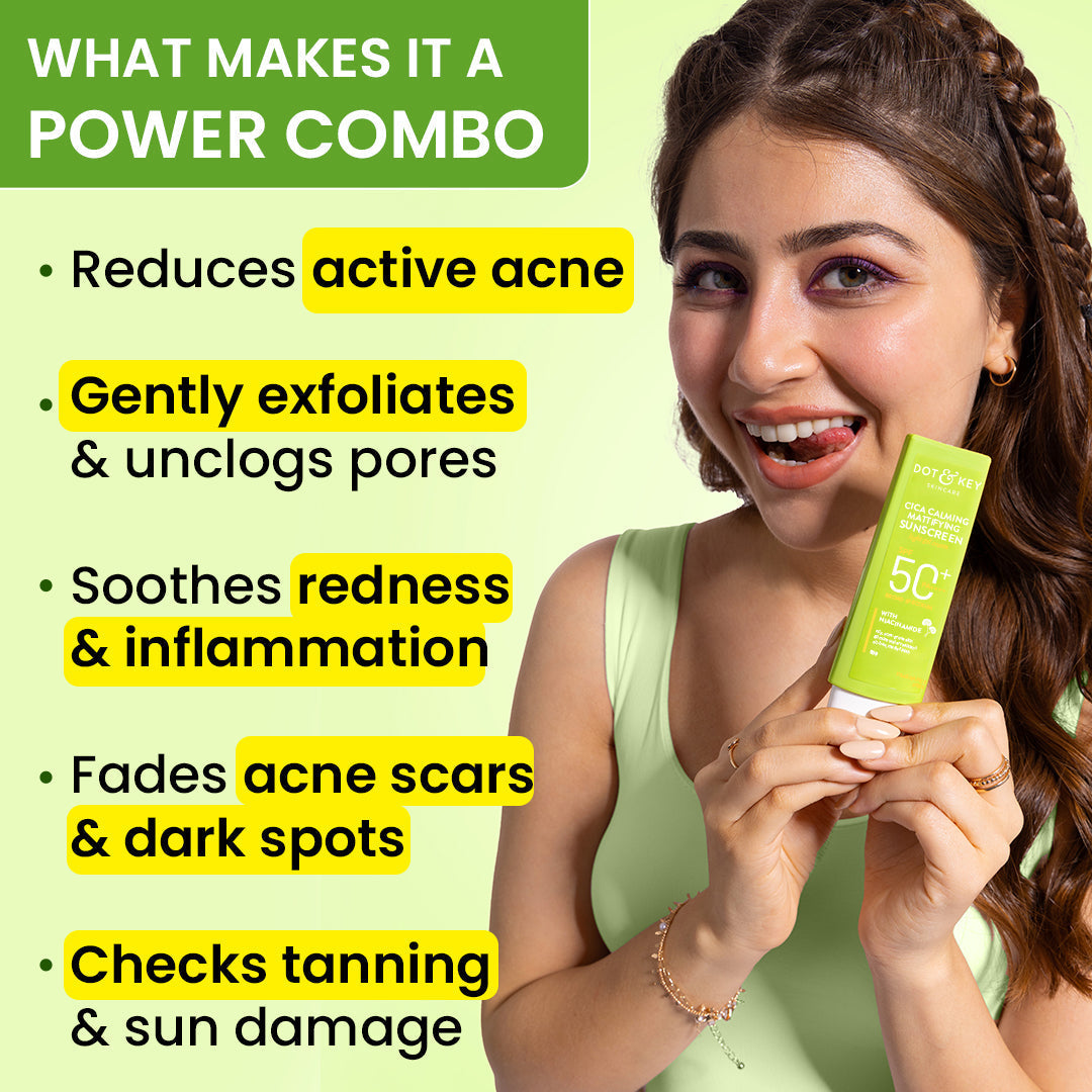 Dot & Key Acne No More Cica Power Duo, 100ml+50g