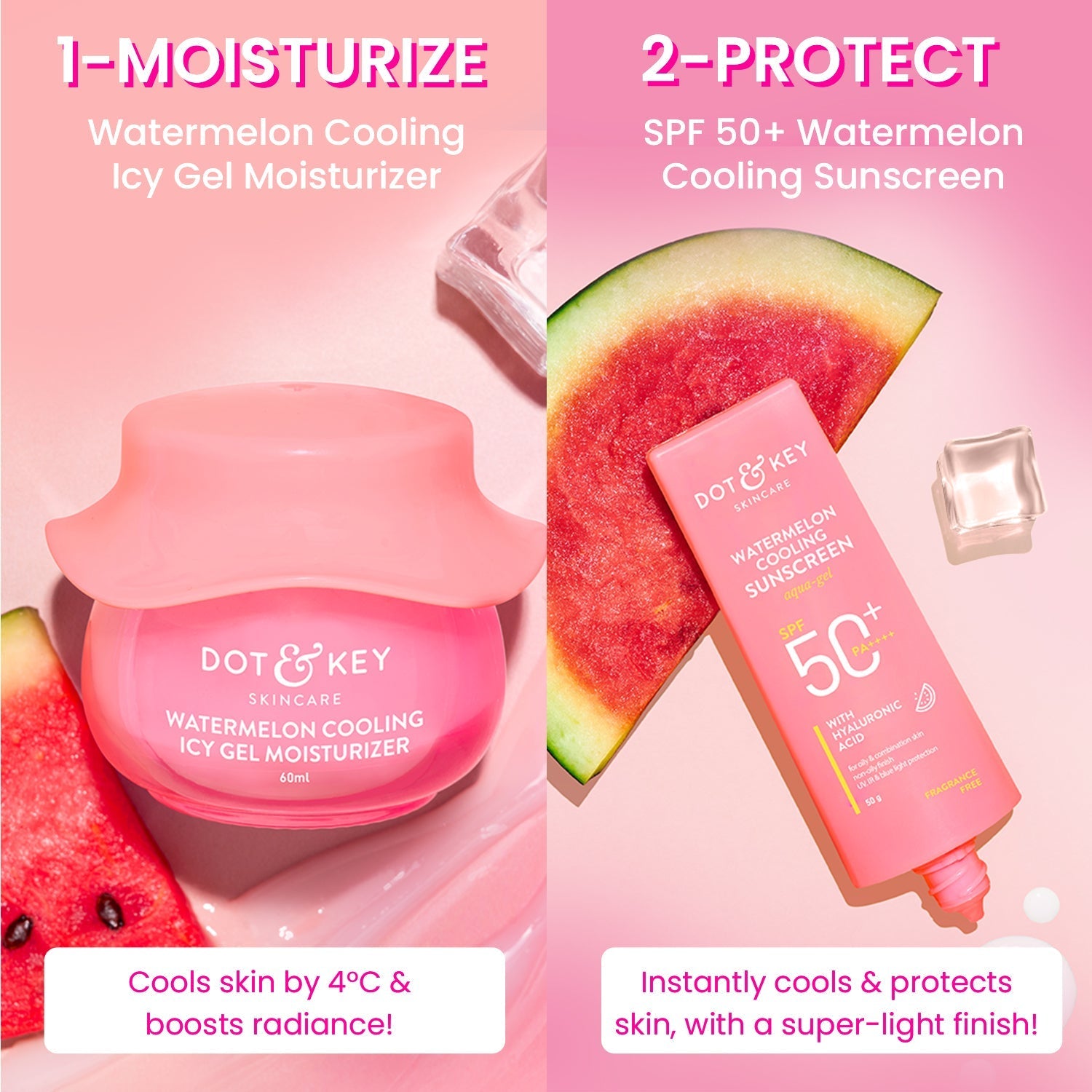 Dot & Key Instant Cooling Watermelon Duo, (60ml+50g)