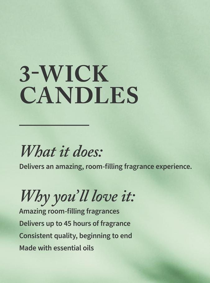 Bath & Body Works Journal Moments 3-Wick Candle, 411 g/ 14.5 oz