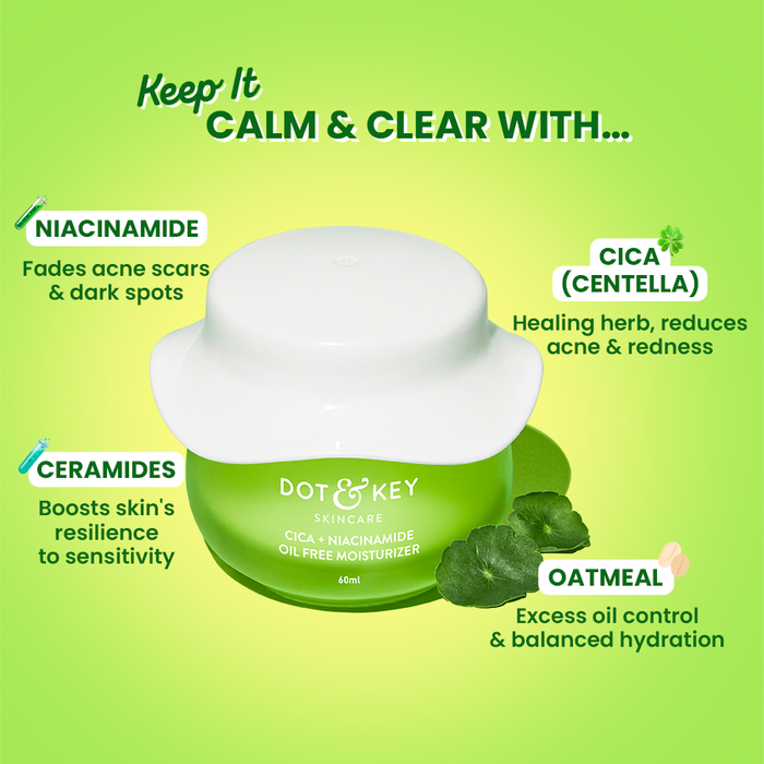 Dot & Key Cica (Centella) + Niacinamide Oil Free Moisturizer, 60g Buy at Indicrest Image 3