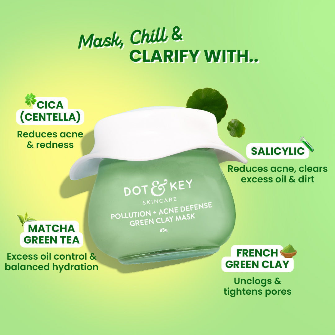 Dot & Key Cica & Salicylic French Green Clay Face Mask, 85g