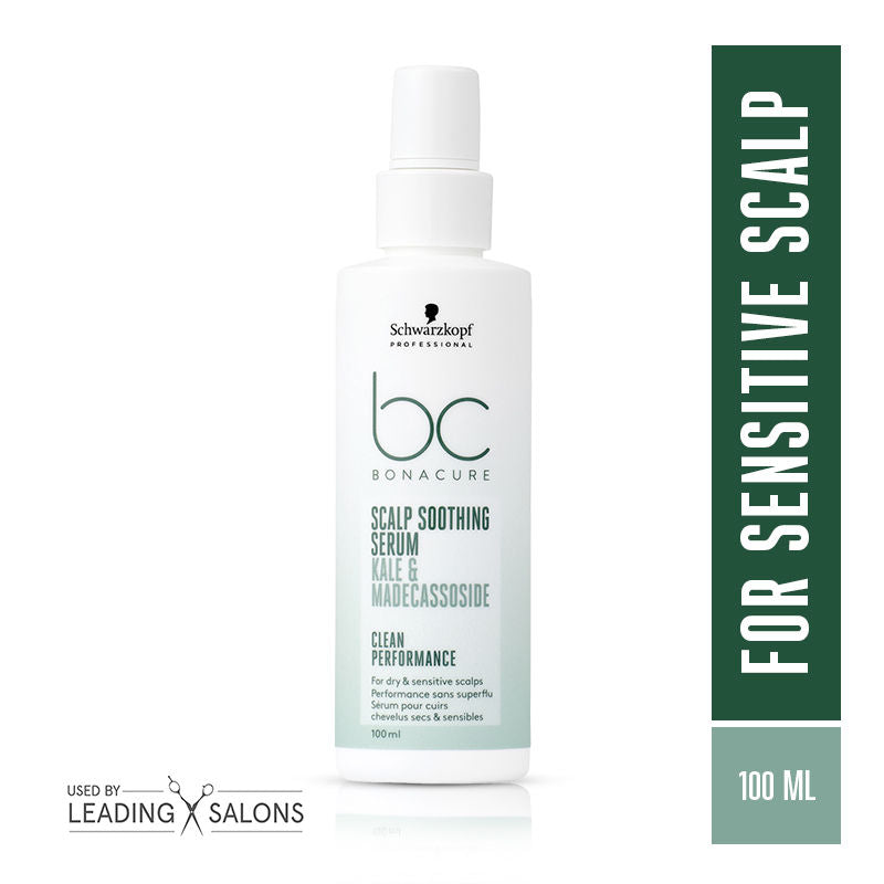 Schwarzkopf Professional Bonacure Scalp Soothing Serum|Dry, Sensitive Scalp|Kale, Madecassoside, 100ml Buy at Indicrest