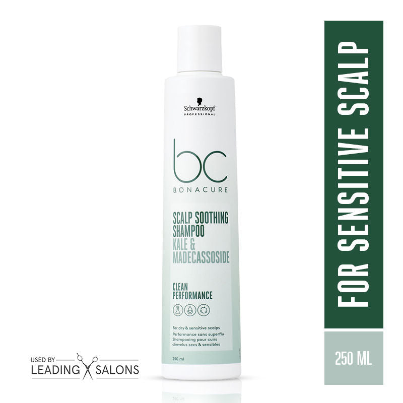 Schwarzkopf Professional Bonacure Scalp Soothing Shampoo|Dry & Sensitive Scalp|Kale & Madecassoside, 250ml Buy at Indicrest