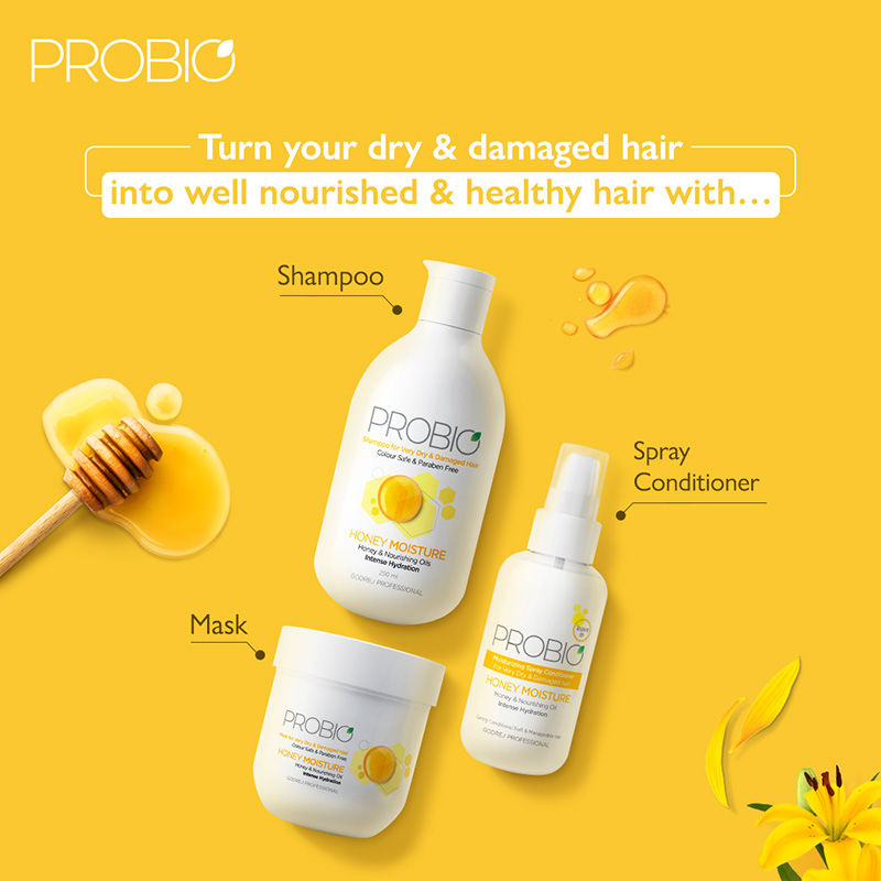 Godrej Professional Probio Honey Moisture Shampoo, 250ml Buy at Indicrest Image 5