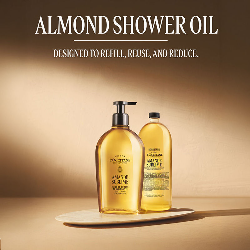 L'Occitane Almond Softening Shower Oil Refill, 500ml