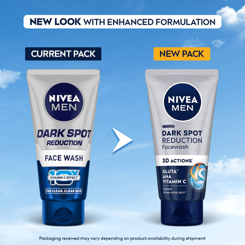 Nivea MEN Face Wash, Dark Spot Reduction, for Clean & Clear Skin with 10x Vitamin C Effect, 50g Buy at Indicrest Image 3