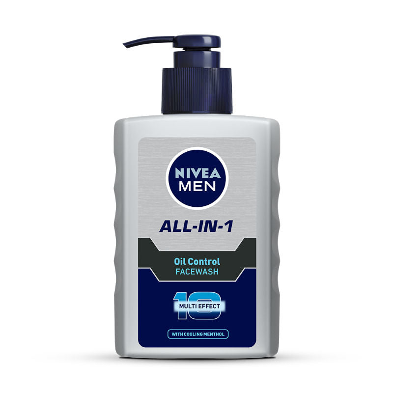 Nivea MEN All-IN-1 Oil Control Face Wash with 10x Multi Effect With Clooing MENthol, 150ml Buy at Indicrest