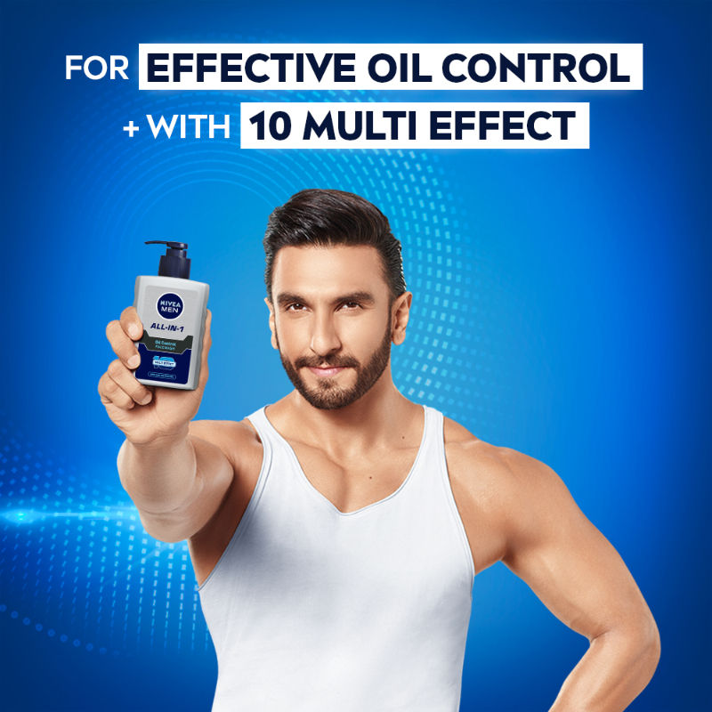 Nivea MEN All-IN-1 Oil Control Face Wash with 10x Multi Effect With Clooing MENthol, 150ml Buy at Indicrest Image 3