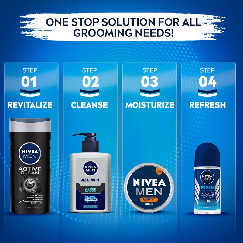 Nivea MEN All-IN-1 Oil Control Face Wash with 10x Multi Effect With Clooing MENthol, 150ml Buy at Indicrest Image 7