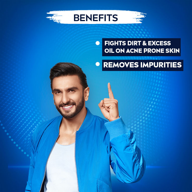 Nivea MEN Acne Face Wash for Oily & Acne Prone Skin, Fights Oil & Dirt with Magnolia Bark Power, 100g Buy at Indicrest Image 5