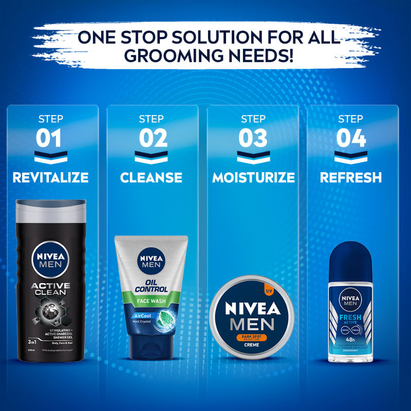 Nivea MEN Face Wash for Oily Skin, Oil Control for 12hr Oil Control with 10x Vitamin C Effect, 100g Buy at Indicrest Image 7