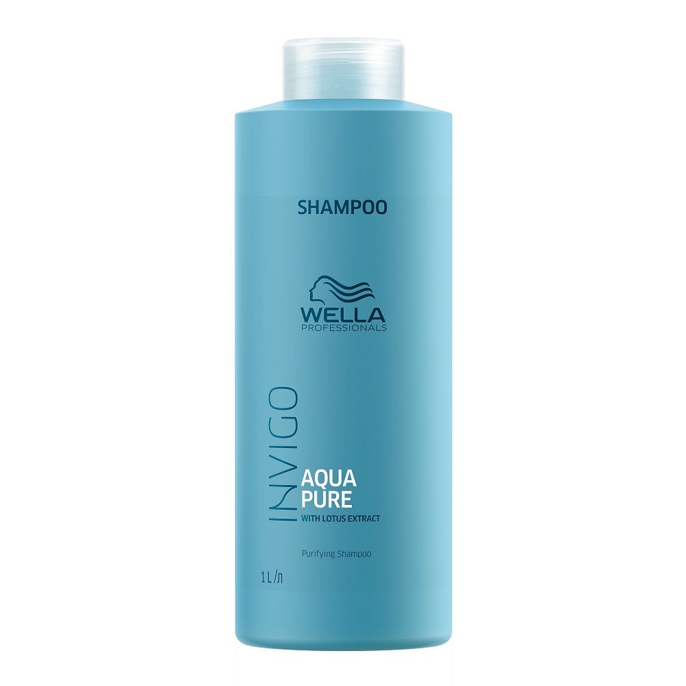 Wella Professionals Invigo Balance Aqua Pure Deep Cleansing Purifying Shampoo, 1000ml Buy at Indicrest Image 2