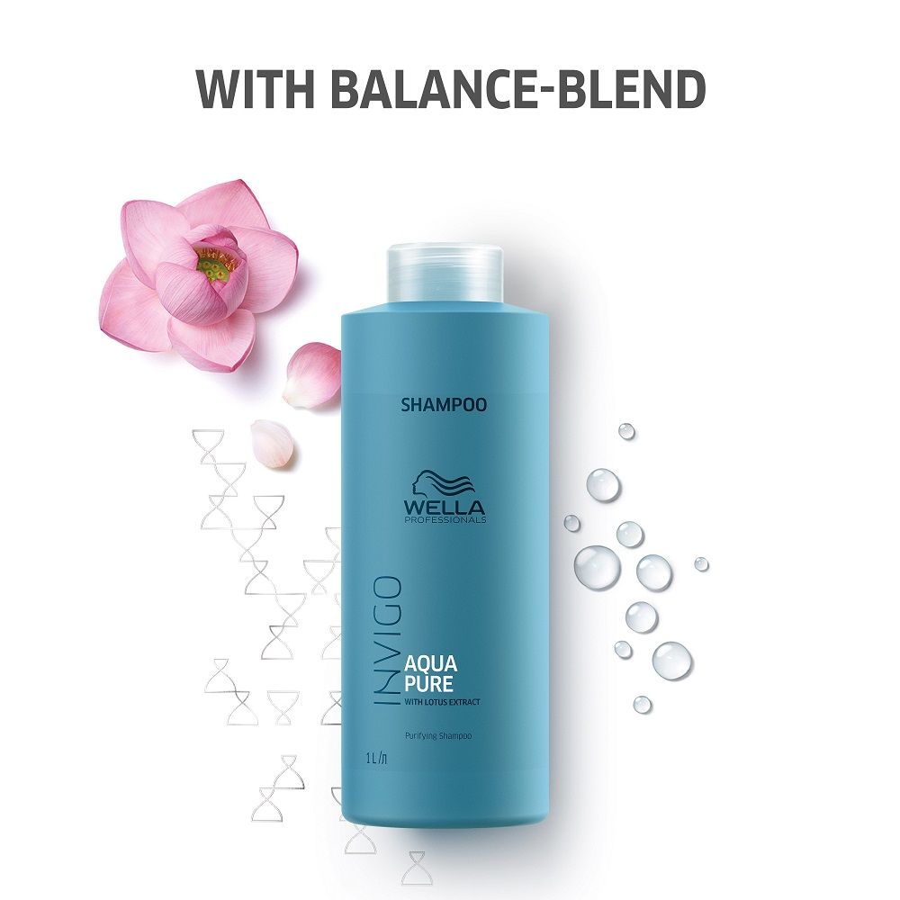 Wella Professionals Invigo Balance Aqua Pure Deep Cleansing Purifying Shampoo, 1000ml Buy at Indicrest Image 5