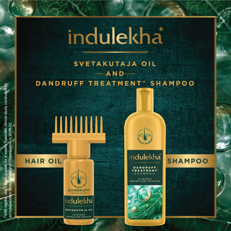 Indulekha Dandruff Treatment Shampoo, 340ml Buy at Indicrest Image 6